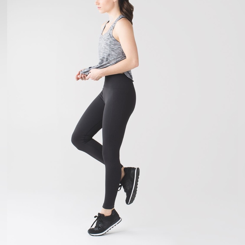 Lululemon Flow & Go TightBlack Seamless Full Length Size 4